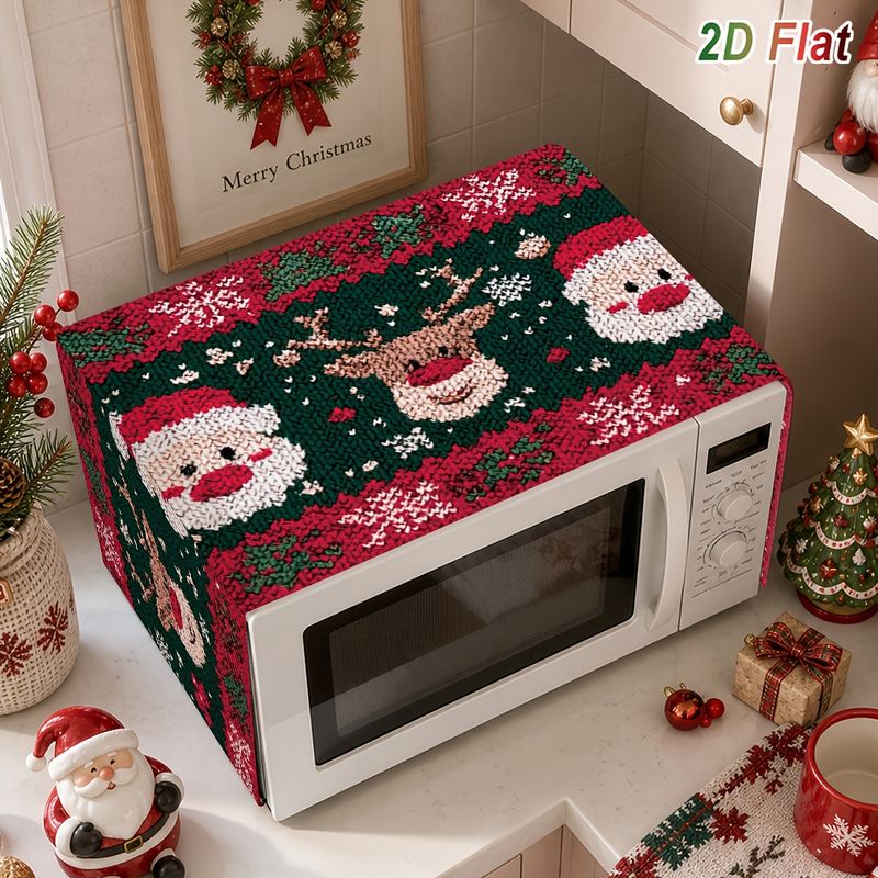 Kitchen Appliances For.Xmas - VIKAMA Ugly Christmas Sweater Microwave Dust