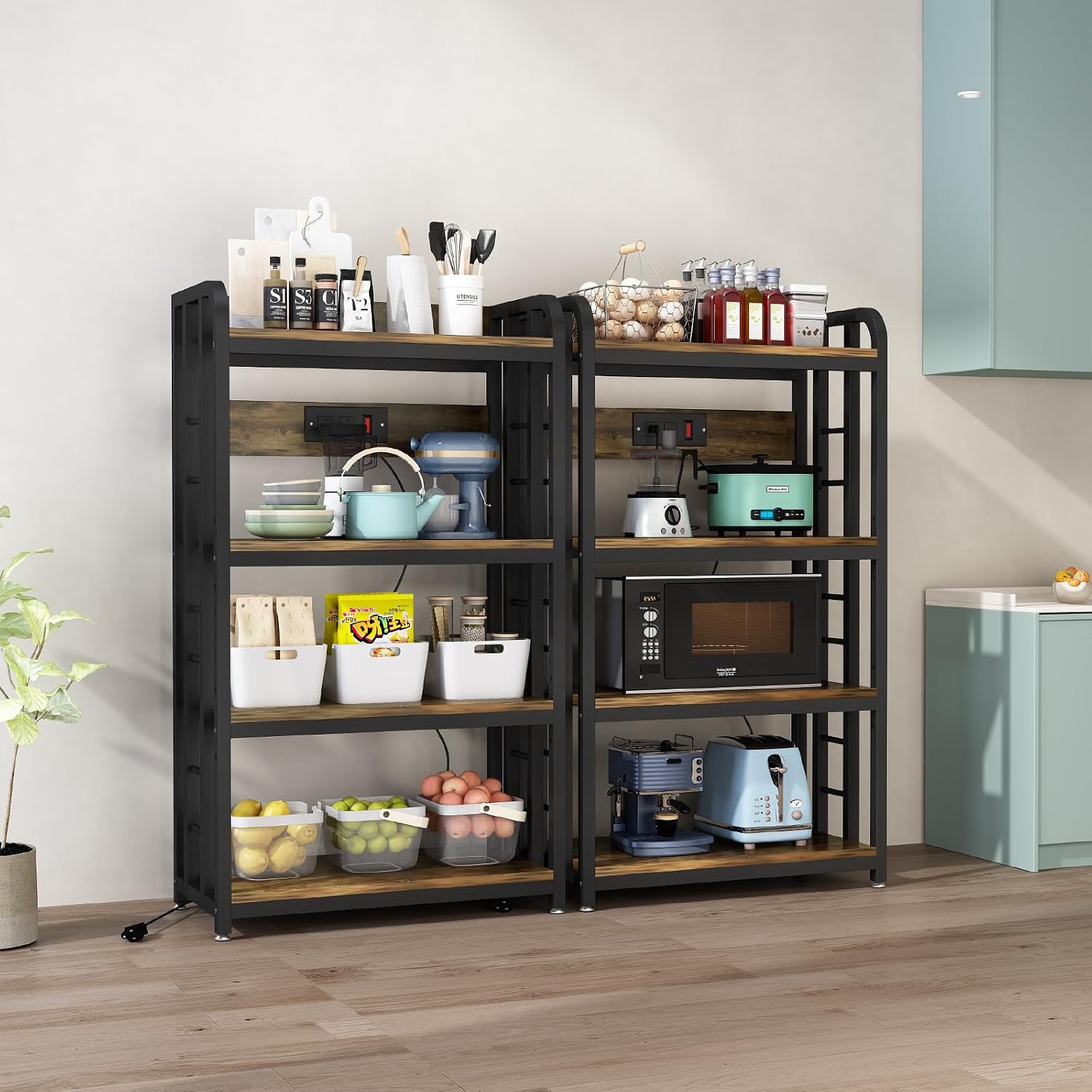 4 Tier Kitchen Bakers Rack Wit - đánh giá và giá Kitchen Appliances Outlet