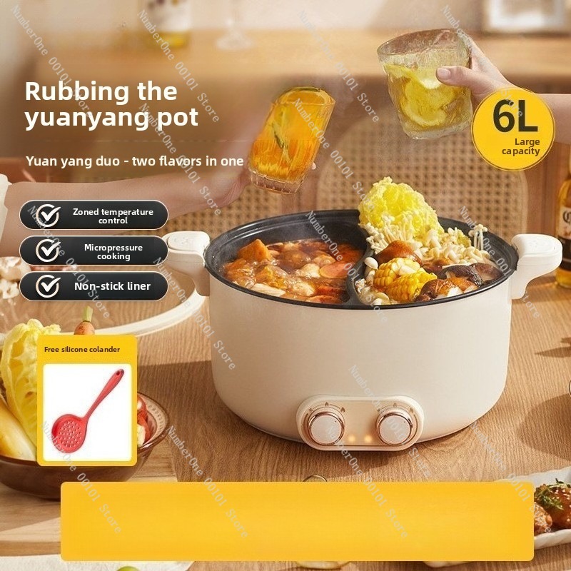 6L 8L Double Pot Electric Hot  - đánh giá và giá Kitchen Appliances For Home