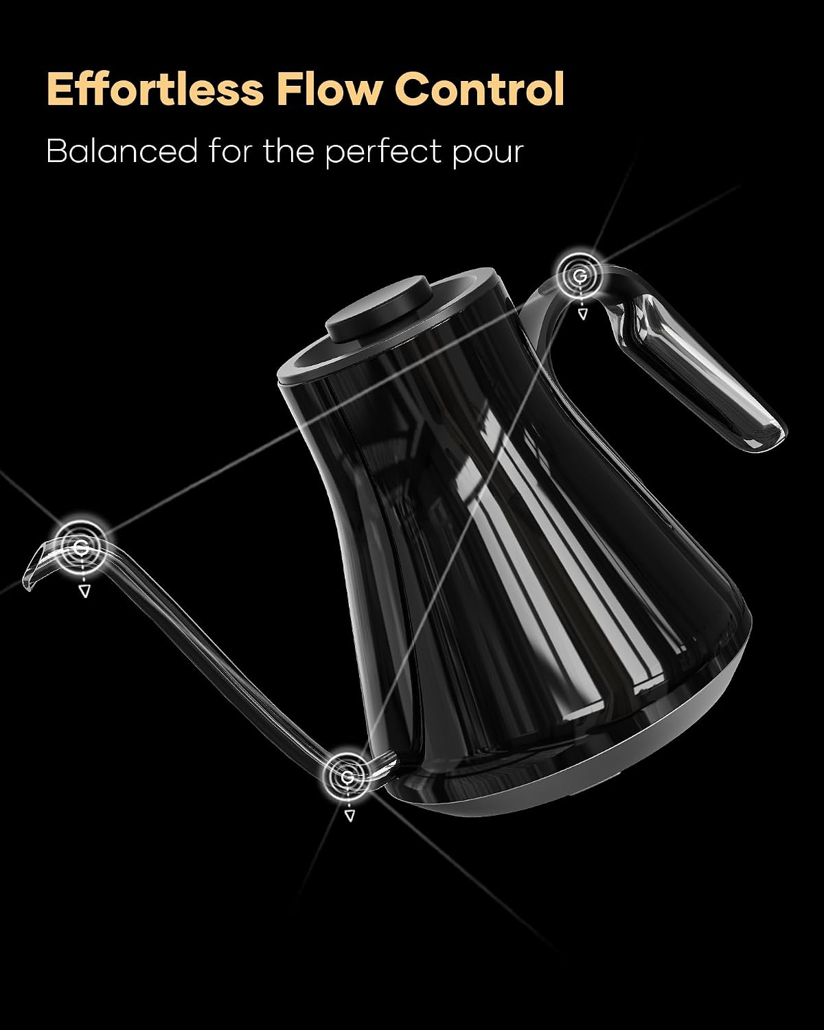Gooseneck Electric Kettle, ±1° - đánh giá và giá Electric Kettle Gooseneck