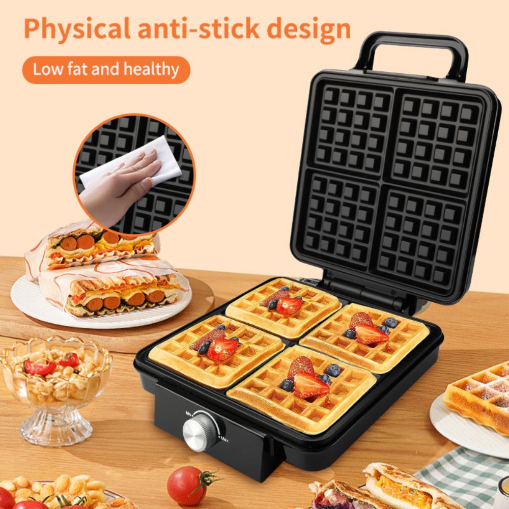4 Square Belgian Waffle Maker  - đánh giá và giá Kitchen Appliances For.Xmas