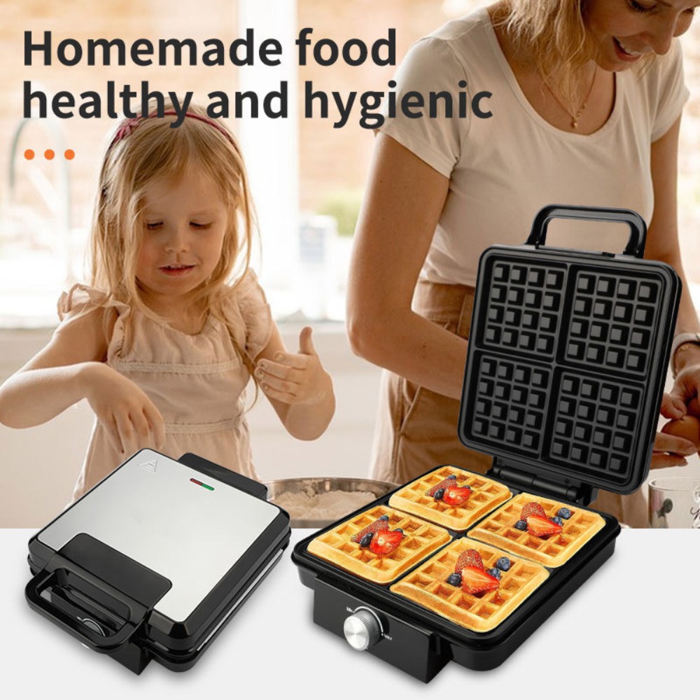 4 Square Belgian Waffle Maker  - đánh giá và giá Kitchen Appliances For.Xmas
